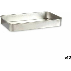 Roasting Tin 32 x 7 x 51,5 cm Silver Aluminium 12 Units