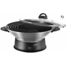 Wok Pan Tefal WO3000 Black Aluminium 1200 W