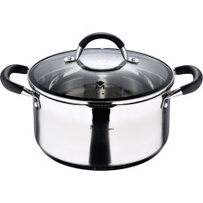 Casserole with lid Masterpro foodies bgmp-1502-bk Stainless steel (5 L) 24 x 12 cm