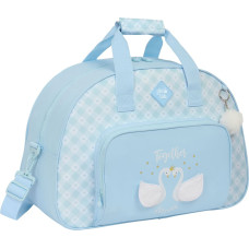 Sports bag Glow Lab Cisnes Light Blue 48 x 33 x 21 cm