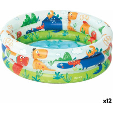 Inflatable Paddling Pool for Children Intex Dinosaurs Rings 28 L 33 L 61 x 22 x 61 cm (12 Units)