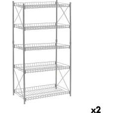 Shelves Confortime Metal 52 x 34 x 110 cm (2 Units)