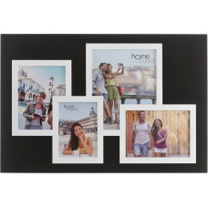 Photo frame 62 x 1,2 x 42 cm Crystal Black White DMF