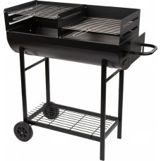 Coal Barbecue with Wheels Aktive Plastic Enamelled Metal 97 x 96 x 42 cm Black