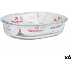 Oven Dish Quttin   Glass Oval 1,5 L 23,7 x 18,8 cm (6 Units)