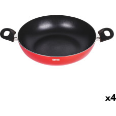 Non-stick frying pan Quttin Infinity Red 32 x 46 x 9 cm (4 Units)