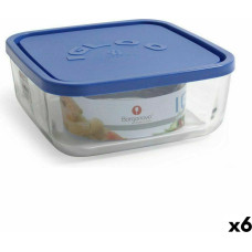 Lunch box Borgonovo   Squared Blue 3,2 L (6 Units)