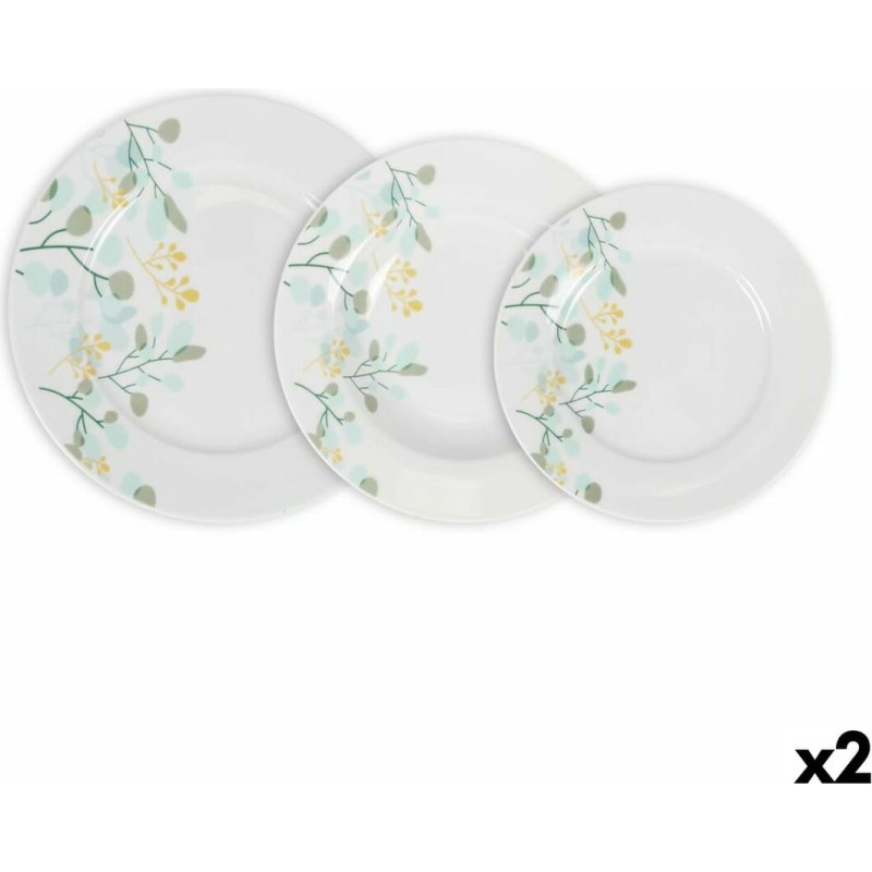 Dinnerware Set La Mediterránea Rivoli Circular 18 Pieces (2 Units)