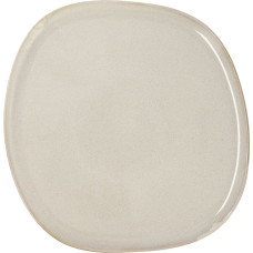 Flat plate Bidasoa Ikonic Ceramic White (26,5 x 25,7 x 1,5 cm) (Pack 4x)