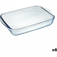 Serving Platter Pyrex Classic 4,6 L 40,3 x 26,3 x 7,3 cm Transparent Glass (6 Units)