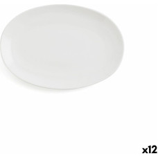 Pasniegšanas Plate Ariane Vital Coupe Ovāls Balts Keramika Ø 21 cm (12 gb.)