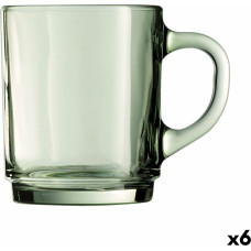 Cup Luminarc Alba Green Glass 250 ml (6 Units)