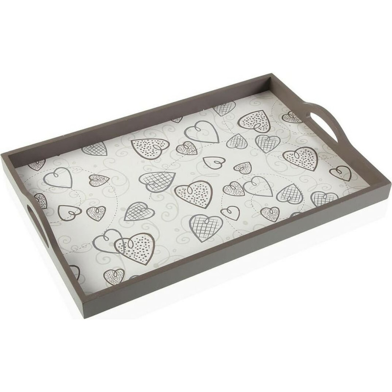 Tray Cozy Hearts MDF Wood (30 x 5 x 45 cm)