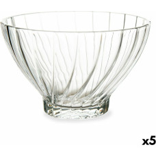 Set of bowls Transparent Glass (Ø 10,8 x 7 cm) (290 ml) (5 Units)