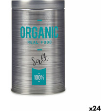 Tin Organic Salt Grey Tin 10,4 x 18,2 x 10,4 cm (24 Units)