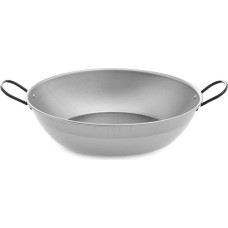 Deep Pan with Handles Vaello Polished Steel (Ø 30 cm)