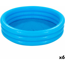 Inflatable Paddling Pool for Children Intex Blue Rings 330 L 147 x 33 cm (6 Units)