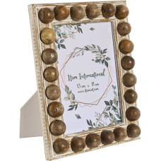 Photo frame Home ESPRIT Brown Natural Crystal Mango wood 18 x 2,5 x 23,2 cm (12 Units)