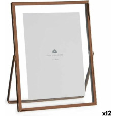 Photo frame Copper Metal Glass Plastic 18,5 x 1 x 23 cm (12 Units)