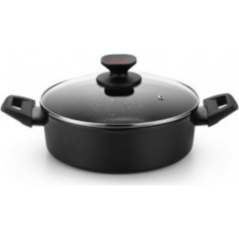 Casserole Monix TITAN ROCK Ø 28 cm Black Toughened aluminium