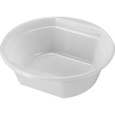 Set of reusable bowls Algon Circular White Plastic 500 ml 6 Units 16 x 16 x 5 cm