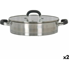 Casserole with glass lid Quttin 4,3 L (2 Units)