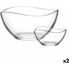 Salad Bowl LAV 1226 Crystal 310 ml 1,88 L Salad Bowl 7 Pieces (2 Units)