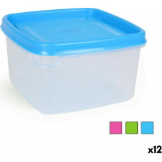 Square Lunch Box with Lid 500 ml Squared 12 x 12 x 7 cm (12 Units)