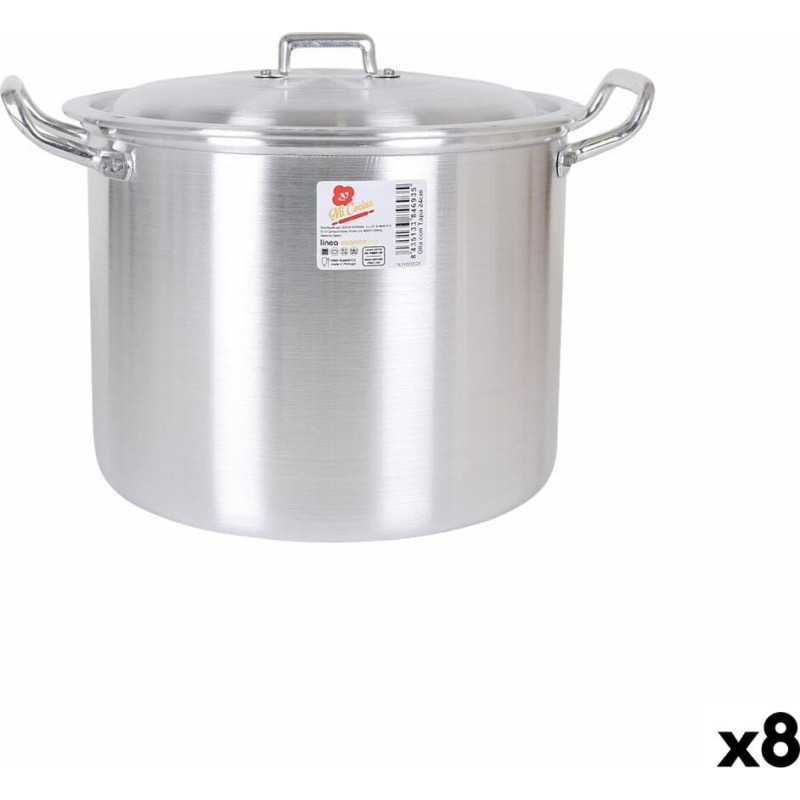 Casserole with Lid Aluminium 31,5 x 26 x 21 cm (8 Units)