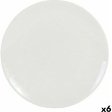 Flat Plate La Mediterránea GR39659 Stoneware Ivory (6 Units) (26 cm)