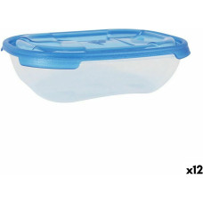 Set of lunch boxes Tontarelli Nuvola 500 ml Blue Rectangular 4 Pieces (12 Units)