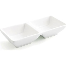 Snack tray Quid Select White Ceramic 15 x 7 cm (12 Units) (Pack 12x)