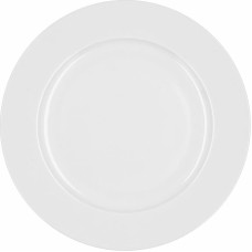 Flat plate Bidasoa Glacial Ceramic White (25 cm) (Pack 6x)