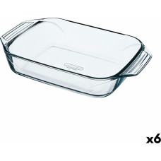 Krāsns Trauks Pyrex Irresistible Caurspīdīgs Stikls Taisnstūra 35 x 23,1 x 6,5 cm (6 gb.)