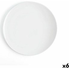 Flat plate Ariane Coupe Ceramic White (Ø 31 cm) (6 Units)