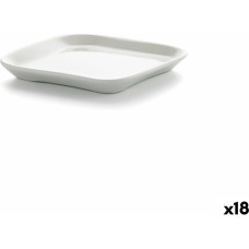 Snack tray Ariane Alaska White Ceramic Squared 11,4 x 11,4 cm (18 Units)