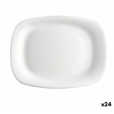 Pasniegšanas Plate Bormioli Rocco Parma Taisnstūra Balts Stikls 20 x 28 cm (24 gb.)