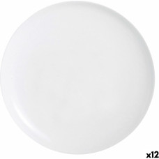 Pizza Plate Luminarc Friends Time White Glass Ø 32 cm (12 Units)