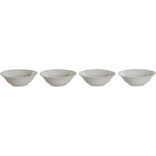 Bļodu komplekts DKD Home Decor Balts Porcelāns 17 x 17 x 7 cm