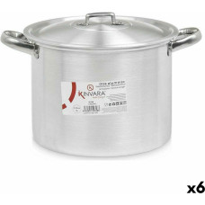 Casserole with Lid Silver Aluminium 31 x 20 x 24 cm (6 Units)