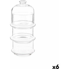 Jar Patisserie Chocolates Transparent Glass 10 x 25 x 10 cm (6 Units)