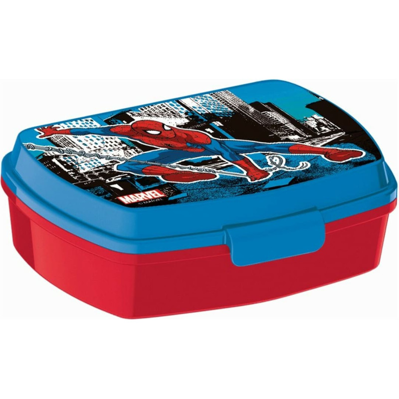 Sandwich Box Spider-Man Great power Blue Red 17 x 5.6 x 13.3 cm