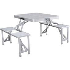 Picnic table Marbueno Grey 136 x 67 x 85 cm Aluminium