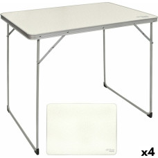 Folding Table Aktive White 80 x 70 x 60 cm (4 Units)