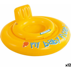 Baby float Intex Yellow 70 x 25 x 70 cm (12 Units)