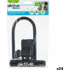 Key padlock Aktive Black 19,5 x 12,5 x 2,8 cm 24 Units