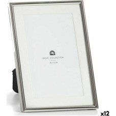 Photo frame Crystal Silver Steel (13,5 x 18 x 11 cm) (12 Units)