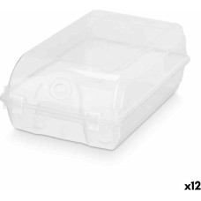 Stackable shoebox Transparent Plastic 21 x 13 x 37 cm (12 Units)