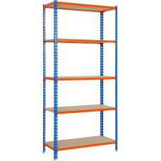 Plaukti Simon Rack Maderclick 5/400 750 kg Metāls 5 Planken skaidu plātnes (180 x 90 x 40 cm)