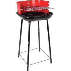 Charcoal Barbecue with Stand Grill 41 x 41 x 74 cm Red/Black